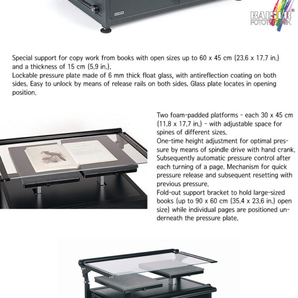 카이저 Book Cradle 45/30, 5631 /북 크레들/크기-88.6cm x 55cm x 53.8cm, 무게-approx. 55kg