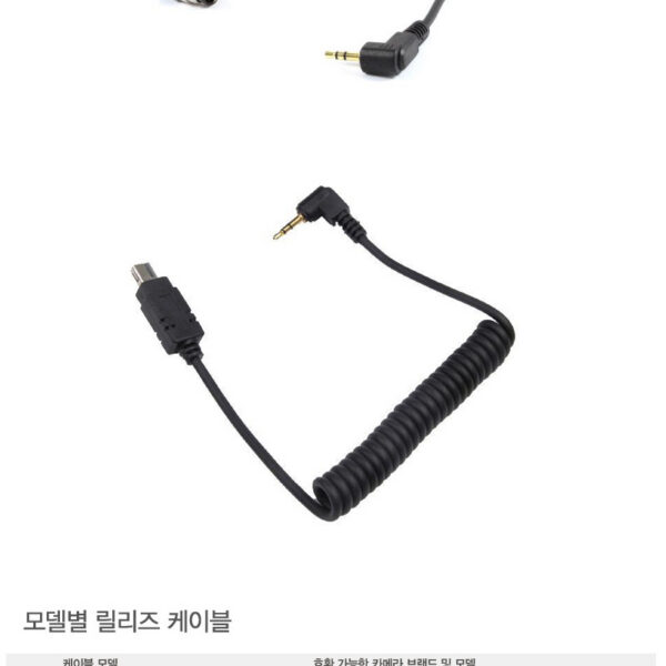 포멕스 포톤 POTON RX-1 릴리즈케이블 N1+N3 /니콘용