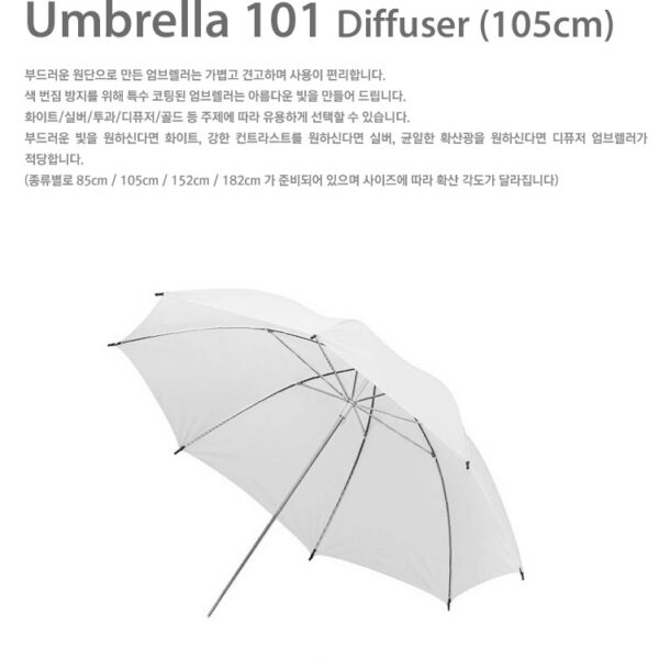 토브라이트 TOVlite Umbrella UMT101 /105cm 엄브렐러 (투과디퓨저)